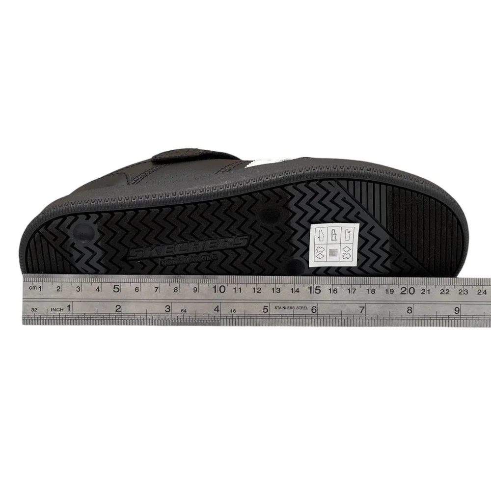 Skechers Zinger‎ Street Youth Boys Athletic Slip-on Shoes Size 3 Black White